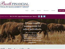Tablet Screenshot of barthfinancial.com